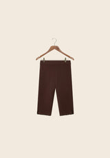 CLASSIC CAPRI PANTS - COFFEE