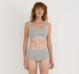 CORE RIB TANK BRALETTE - GREY MELANGE