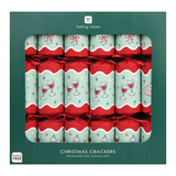 TALKING TABLES Bon Noel Icons Green Christmas Crackers Pack