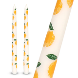 TALKING TABLES Lemon Taper Dinner Candles Pack