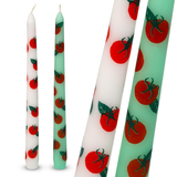 TALKING TABLES Tomato Taper Dinner Candles Pack