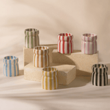 Cabana Lavender Striped Cera Candle - Grecian Sand