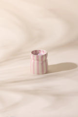 Cabana Lavender Striped Cera Candle - Grecian Sand