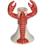 Candle Stick Lobster Stoneware Red 12.2x10.7x17.8