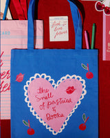 Canvas Tote, Pastries and Books