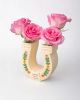 Ceramic Vase, Horseshoe