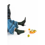 Chaussette Rayures Faux Noir