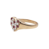 Ch?rie Goldplated Ring Heart Pearls Pink