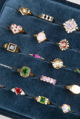 Ch?rie Goldplated Ring Heart Pearls Pink