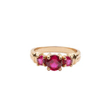 Ch?rie Goldplated Ring Oval Big Pink