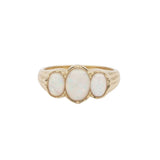 Ch?rie Goldplated Ring Oval White