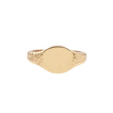 Ch?rie Goldplated Ring Signet Oval