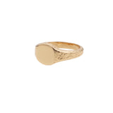 Ch?rie Goldplated Ring Signet Oval