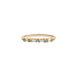 Ch?rie Goldplated Ring Small Bar Blue