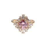 Ch?rie Goldplated Ring Sun Light Pink Clear