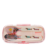 Children's cutlery set - Sunny Sausage Dog