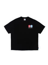 Classic Flower Rhinestone T-shirt - Black