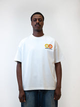 Classic Flower Rhinestone T-shirt - White