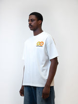 Classic Flower Rhinestone T-shirt - White