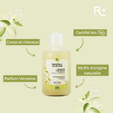 Clay-verbena, with sundried superfine green clay, bottle of 250ml