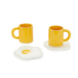 Coffee Cup Set Sunny Side Up Yellow x2