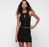 Core Cut-Out Tank - Black
