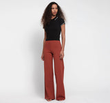 Core Straight Leg Pants - Rust