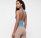Core Tie Halter - Scandi Sea