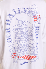 DAMSON DELI LS TEE - WHITE