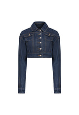 DAYDREAM CROP JACKET - INDIGO