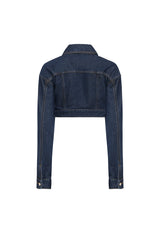 DAYDREAM CROP JACKET - INDIGO