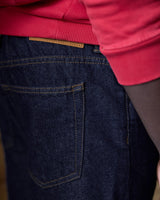 DENIM STRAIGHT PANTS WOVEN - DARK DENIM