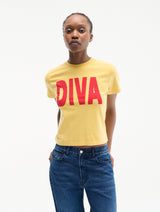 DIVA T-shirt - Yellow
