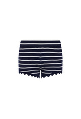 DOLLHOUSE KNIT SHORT - NAVY STRIPE