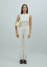 DOUBLE LAYER BUTTERCUP MESH VEST - BUTTER