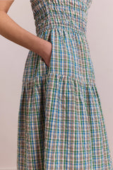 EBBA MIDI DRESS - PICNIC CHECK
