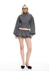 ECLIPSE MINI SHORT - ONYX PLAID