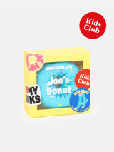 EAT MY SOCKS Joes Donut Kids Blue