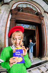 EAT MY SOCK Salty Chips Blue