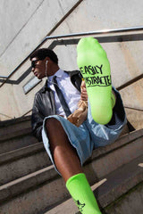 EAT MY SOCKS Easily Distracted Flat Socks