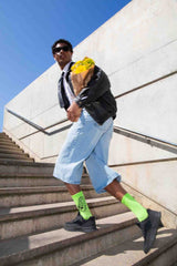 EAT MY SOCKS Easily Distracted Flat Socks