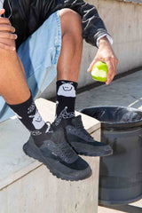 EAT MY SOCKS Trash Flat Socks