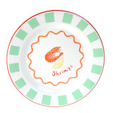 ENAMEL PLATE SHRIMP 25CM