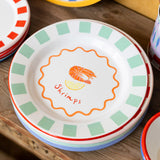 ENAMEL PLATE SHRIMP 25CM