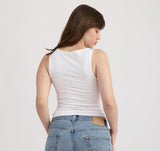 EVERYDAY MOCK NECK TOP - WHITE