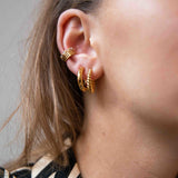 Essentials Goldplated Hoop Pin Thick Plain