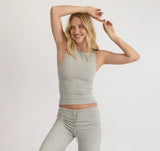 Everyday Boat Neck Top - Grey Melange