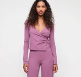 Everyday Wrap Top - Sugar Plum