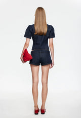 FEMME BLOUSE - DARK DENIM