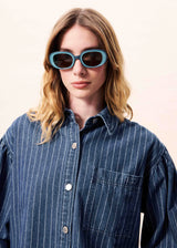 FIDELIA SHIRT LS - BLUE JEAN